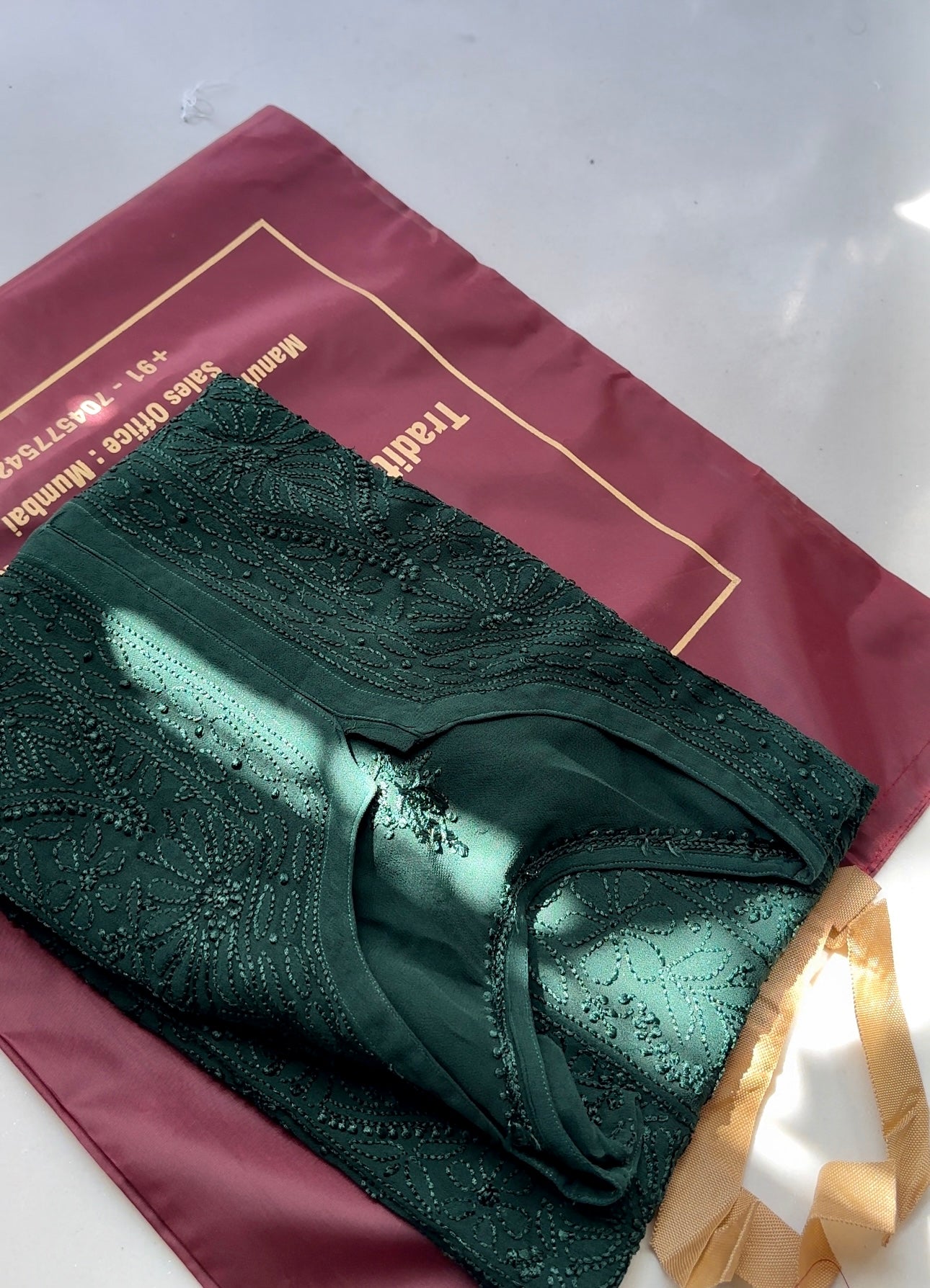 Peacock green Jaal Georgette Suit Set