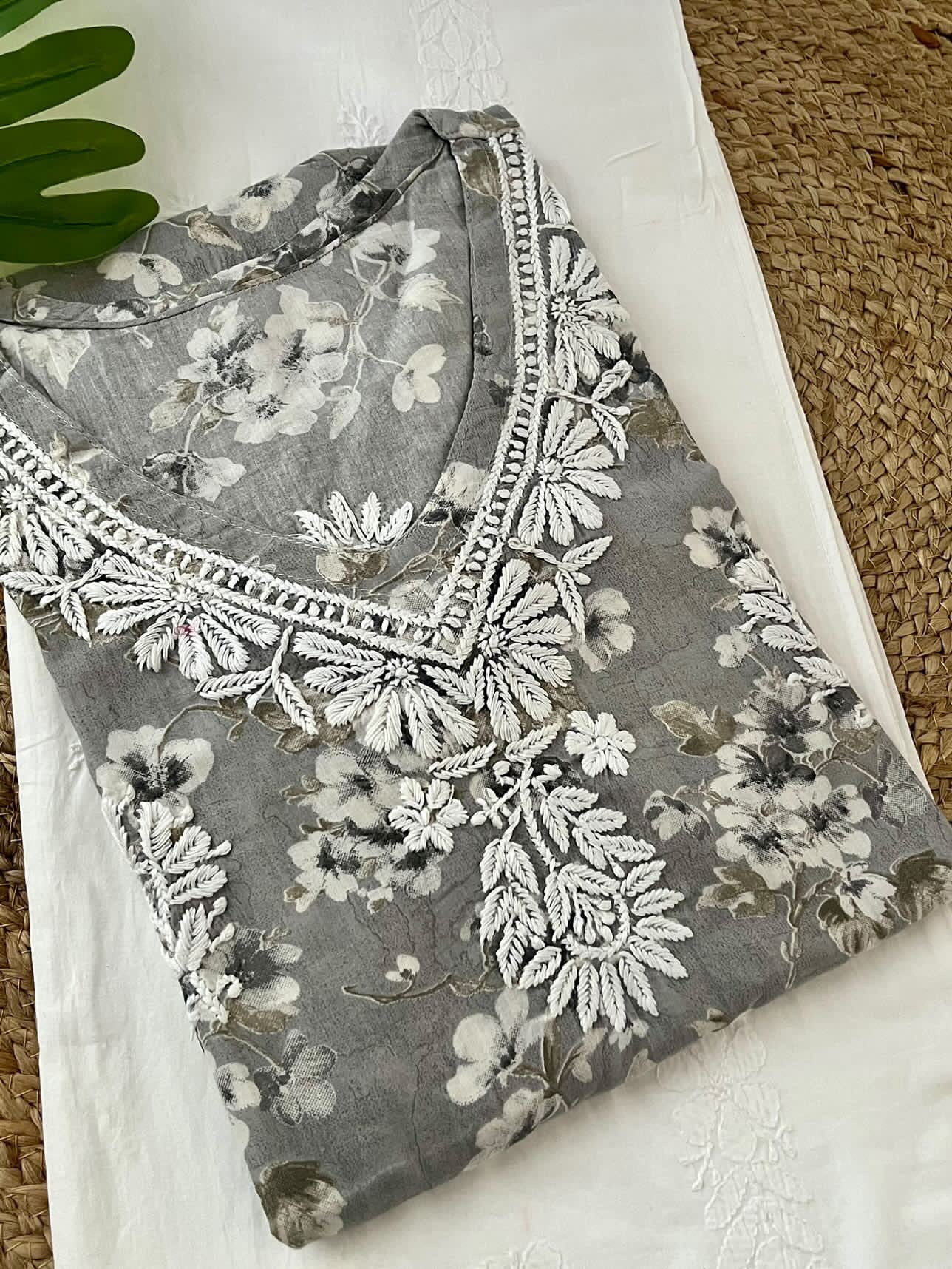 Bagh cotton daily wear Chikankari kurta