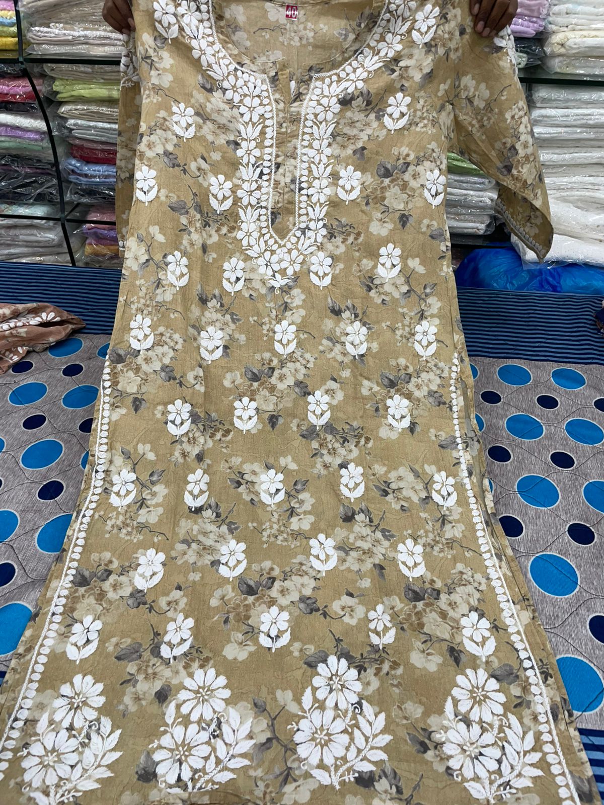 Bagh affordable Mul mul cotton Chikankari kurta