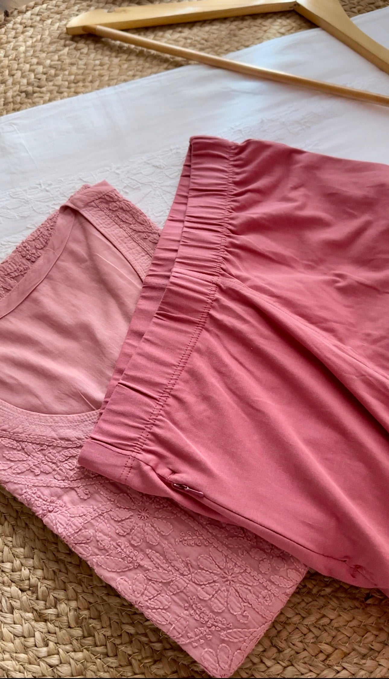 Urmi Mul cotton Jaal Co-ord Set