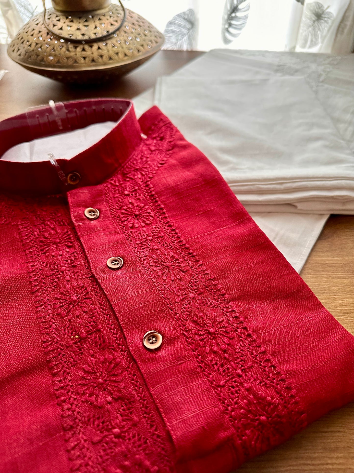 Black Hand embroidered Men's Wear