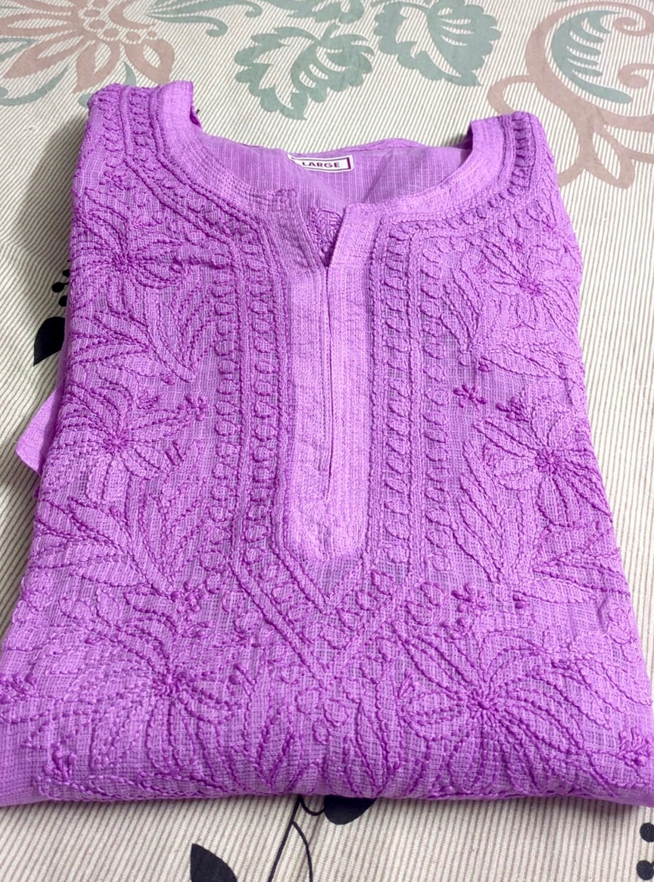 Soft Kota Neck Chikankari Kurta