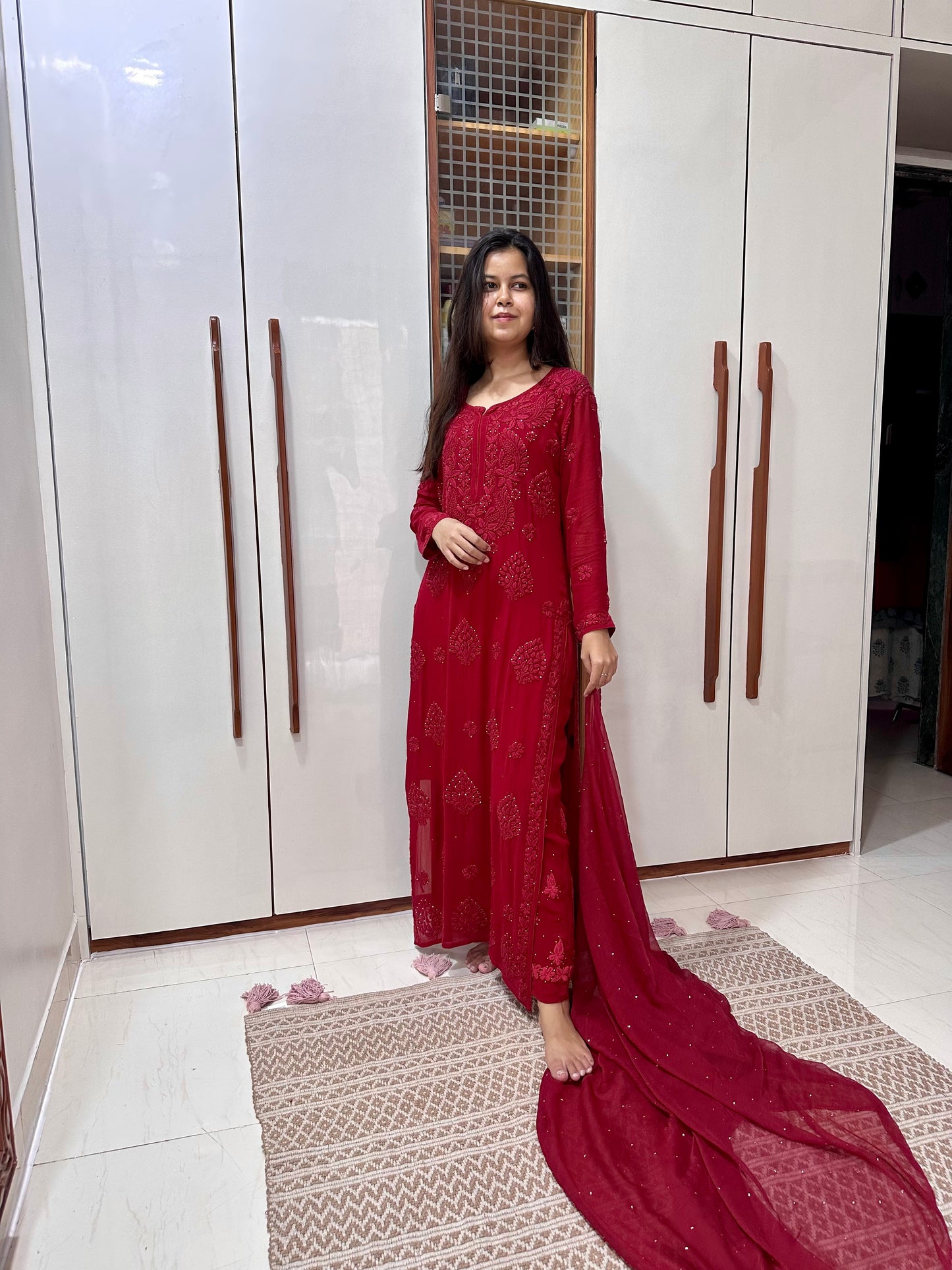 Haseen Haniya Three Piece pure viscose georgette Suit Set