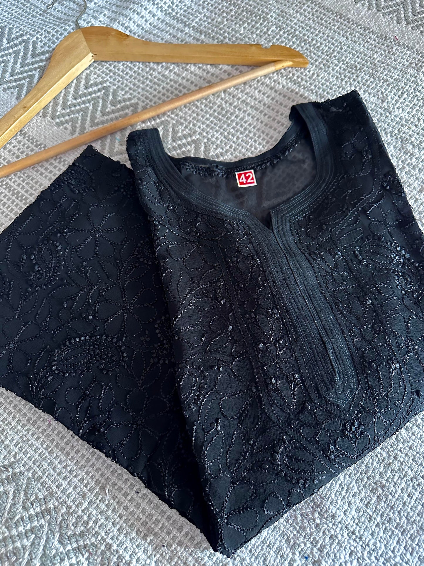 Jaal Georgette Kurtas In Fine Chikankari Work (Dark Shades)