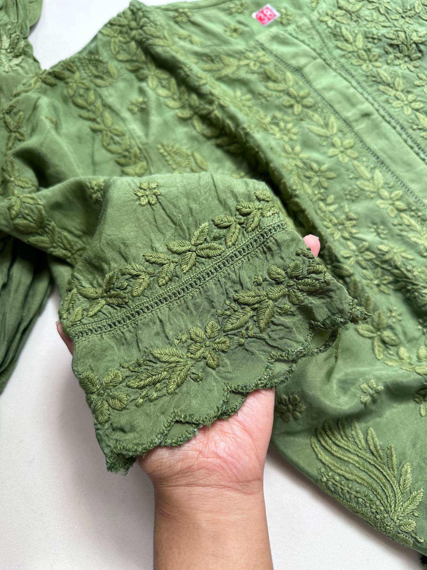 Mohini Pure muslin non transparent Chikankari suit set