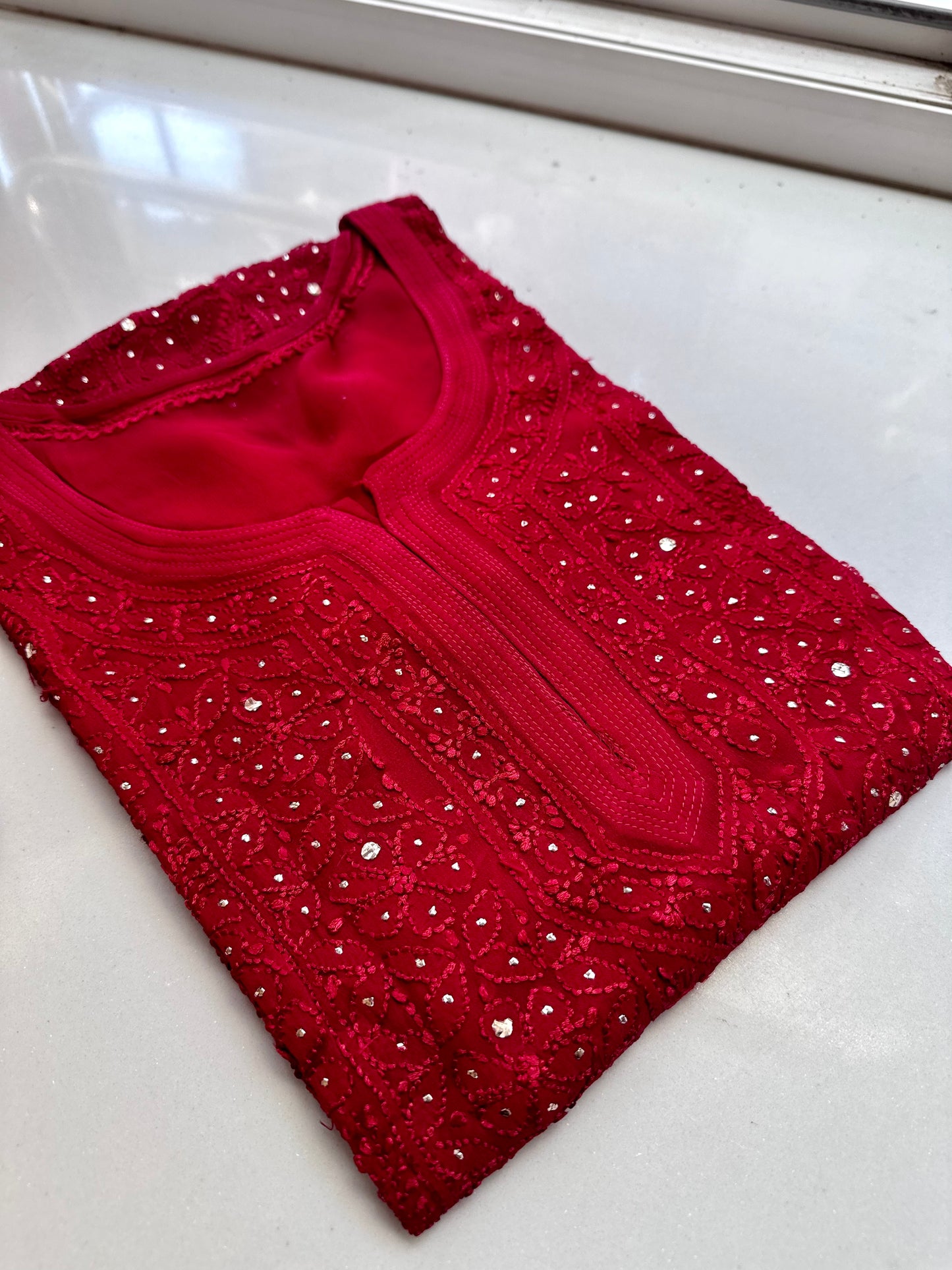 Tara Jaal Georgette Kamdani Suit Set