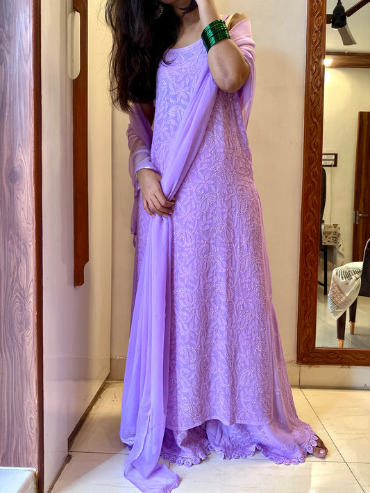 Titli strap sleeve kurta set