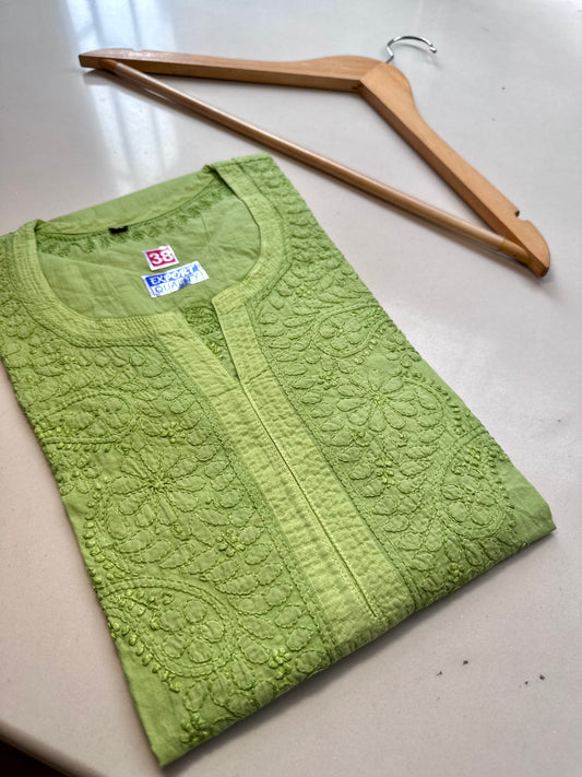 Sita pure mul cotton chikankari kurta