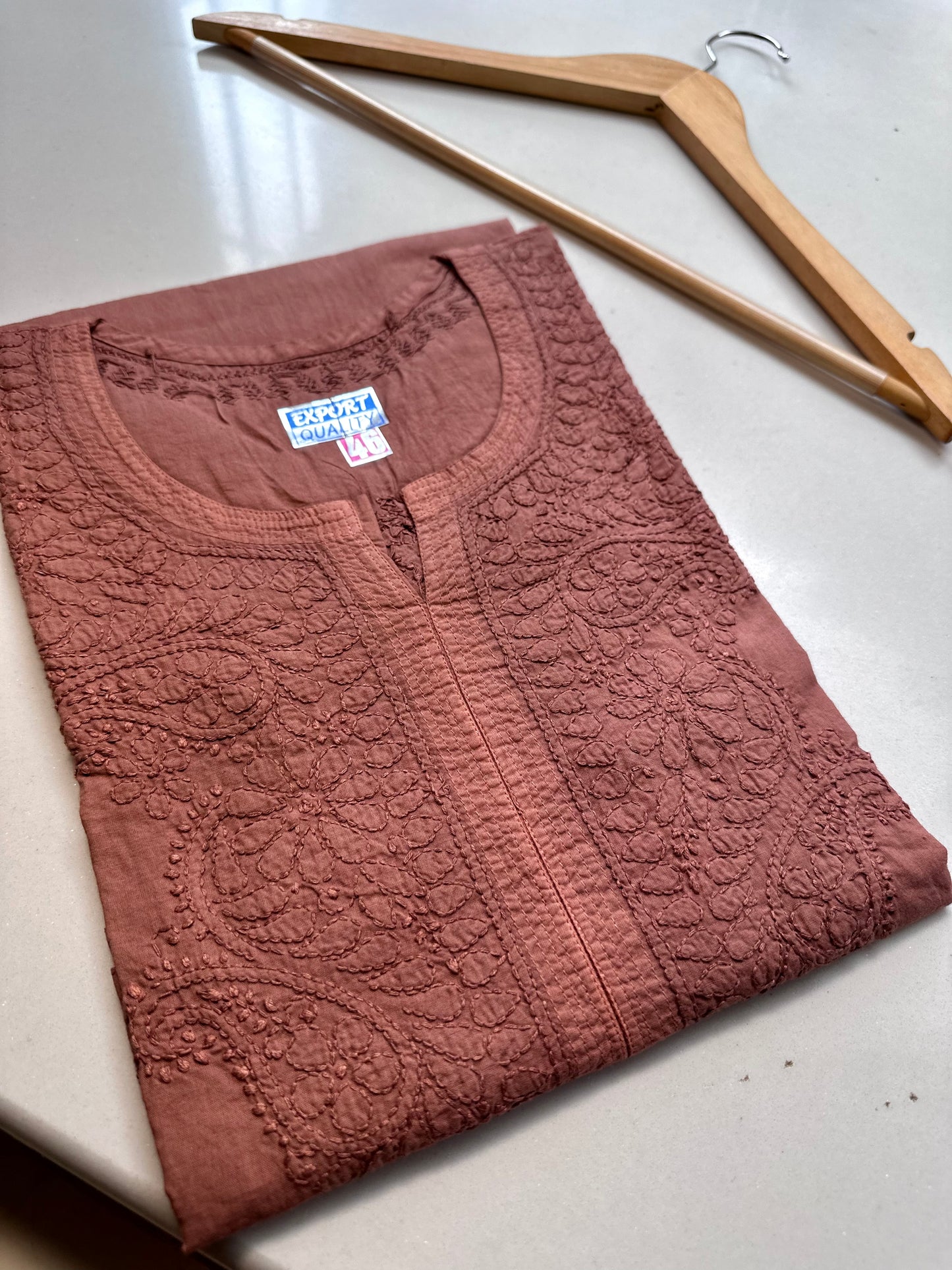 Sita pure mul cotton chikankari kurta