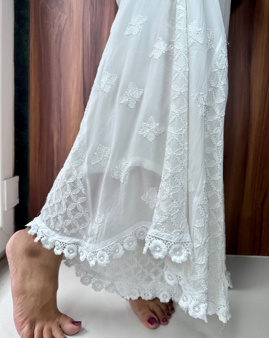A lace kalidaar sharara bottom