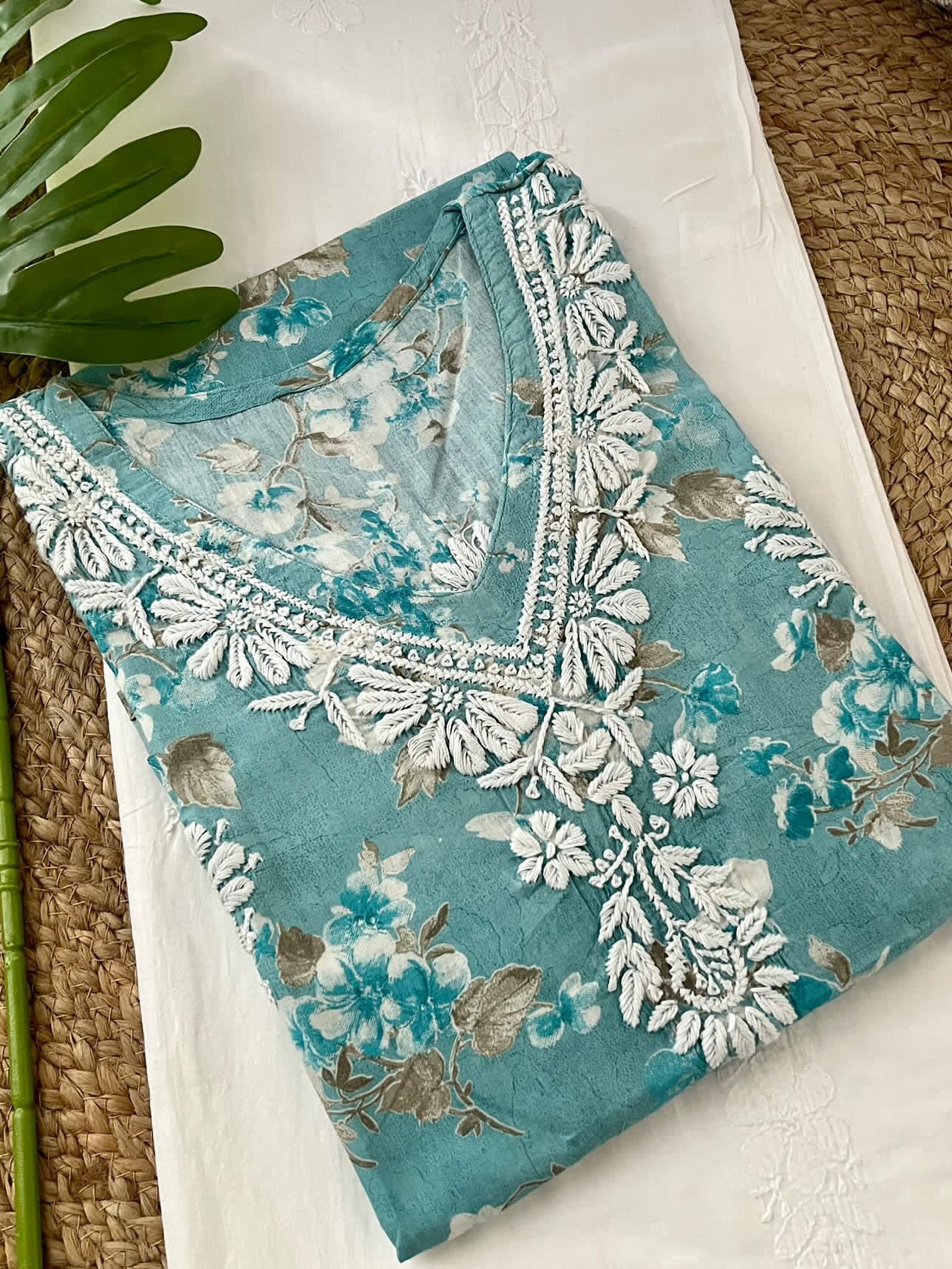 Bagh cotton daily wear Chikankari kurta