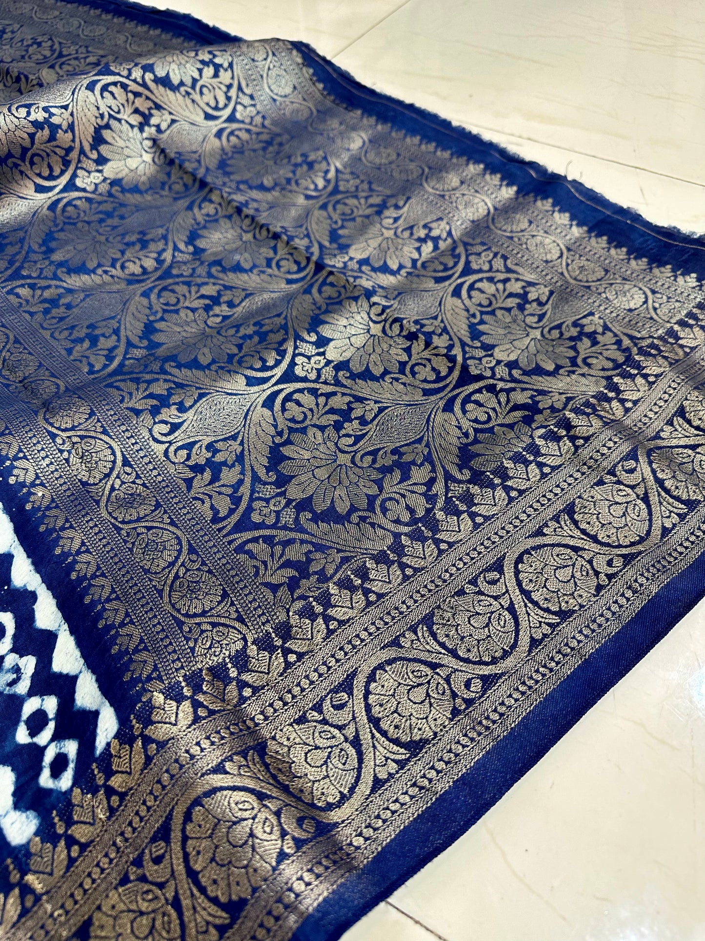 kanika Indigo Dola silk saree