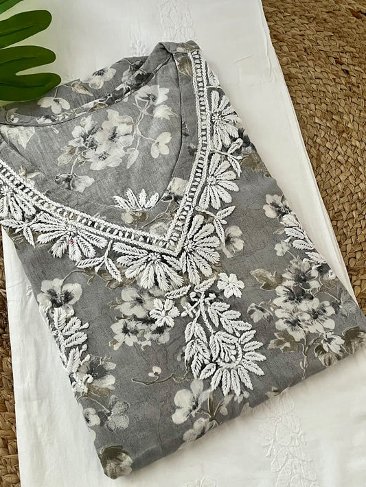 Bagh cotton daily wear Chikankari kurta