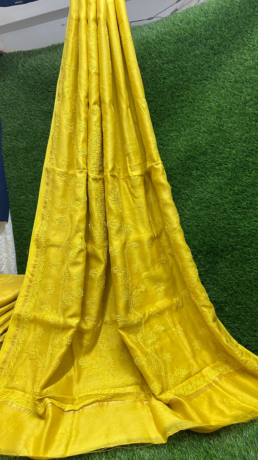 Moonlight Soft Pure Chanderi Saree With blouse pc
