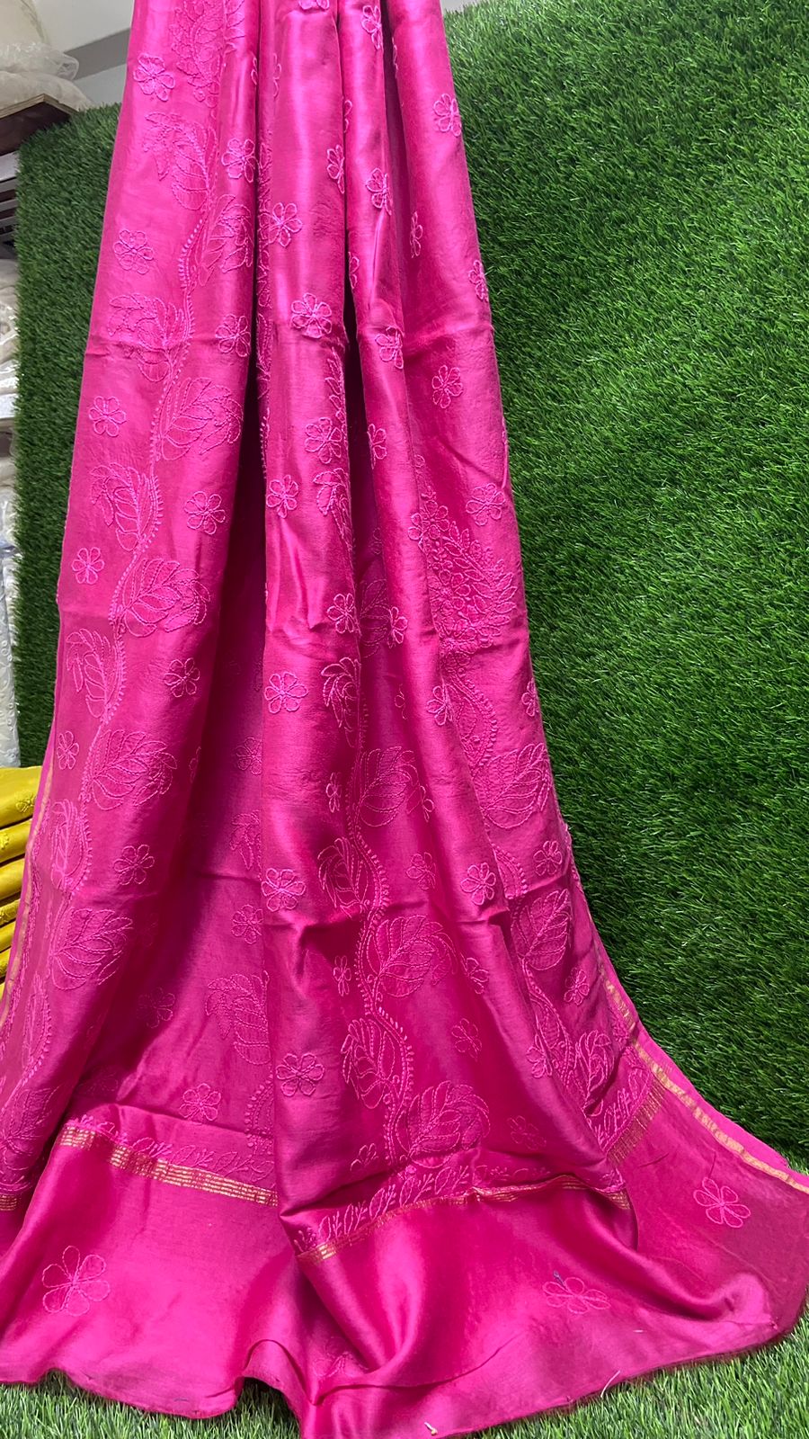 Moonlight Soft Pure Chanderi Saree With blouse pc