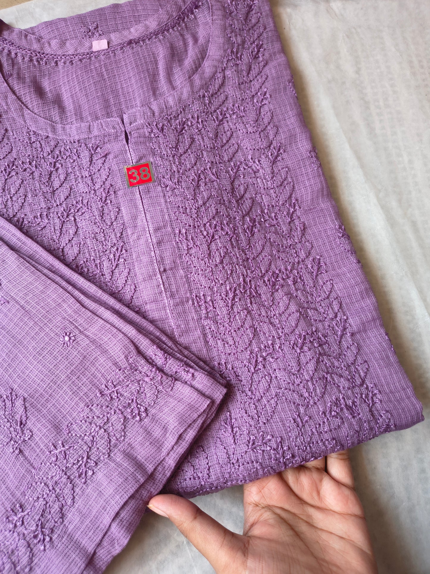 Pure Kota cotton Chikankari suit set