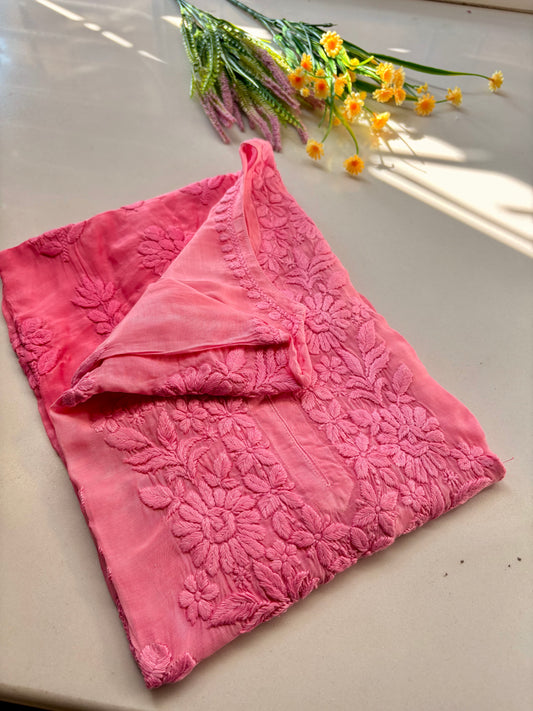 Naina Baby pink Chikankari Kurta
