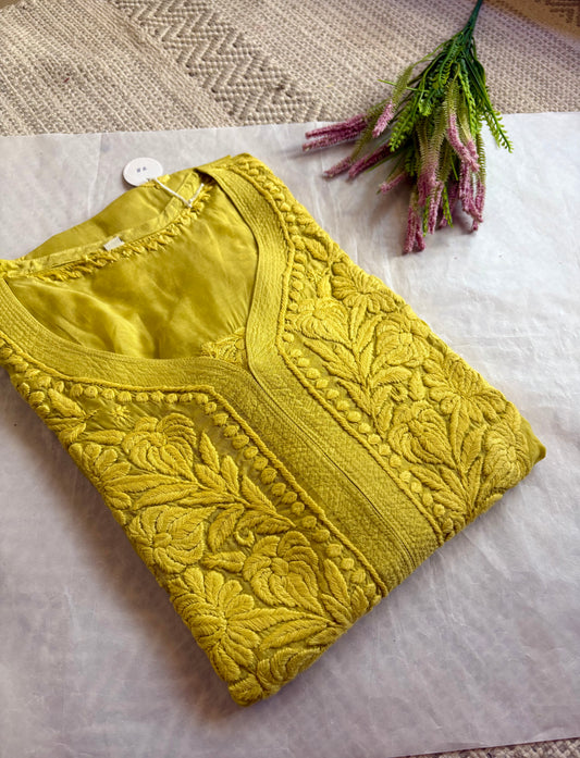 Noor 3D handwork Chikankari Kurta