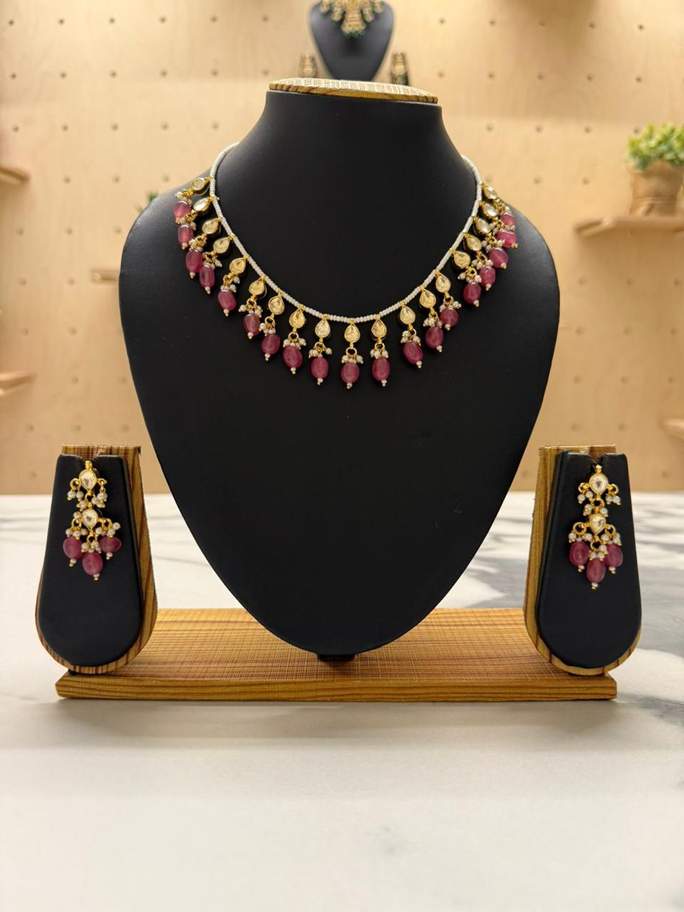 Pachi Kundan jewellery set #05