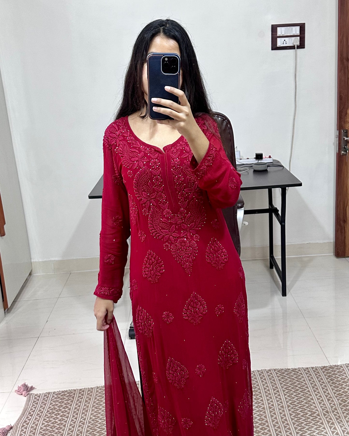 Haseen Haniya Three Piece pure viscose georgette Suit Set