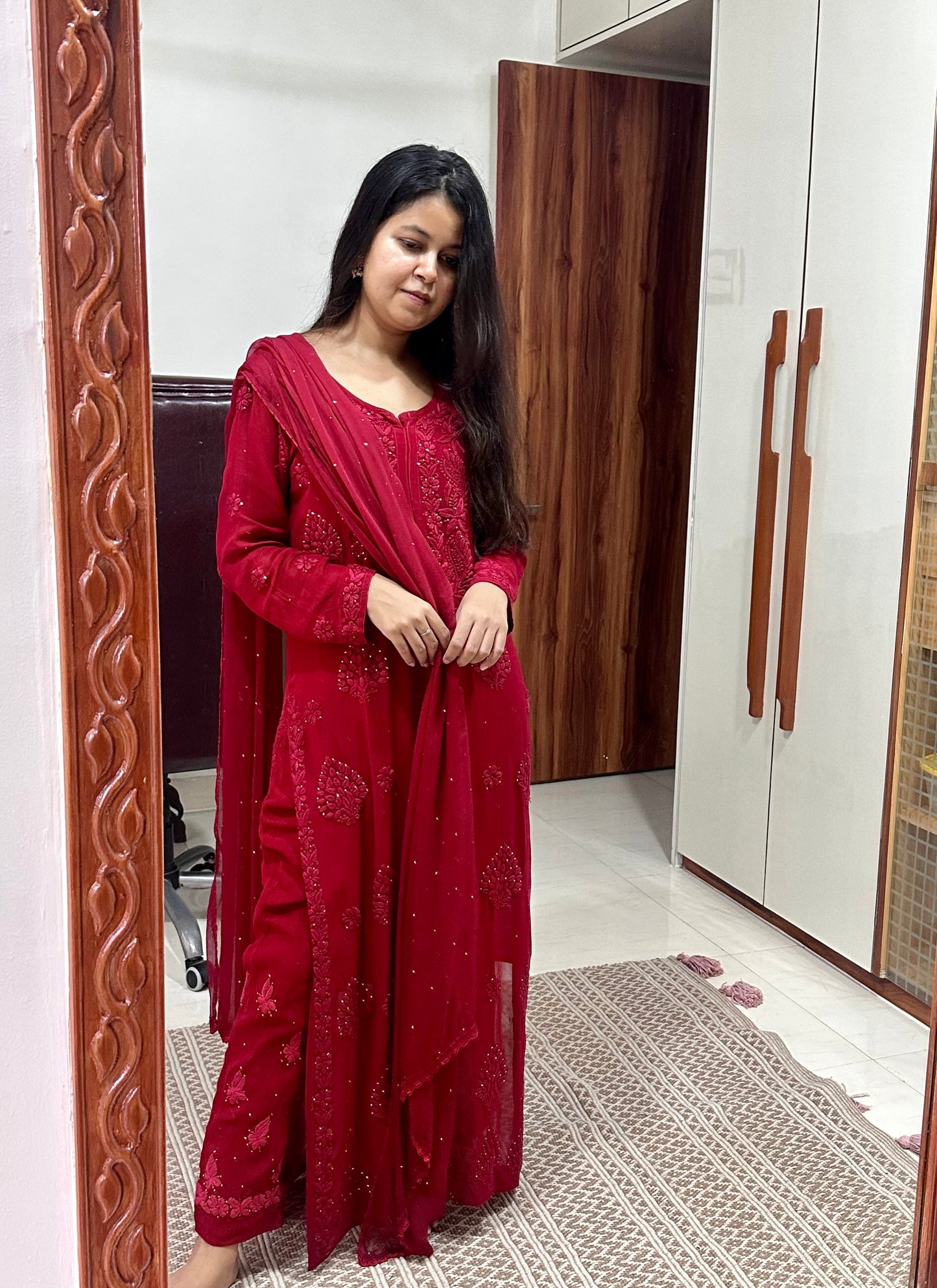 Haseen Haniya Three Piece pure viscose georgette Suit Set
