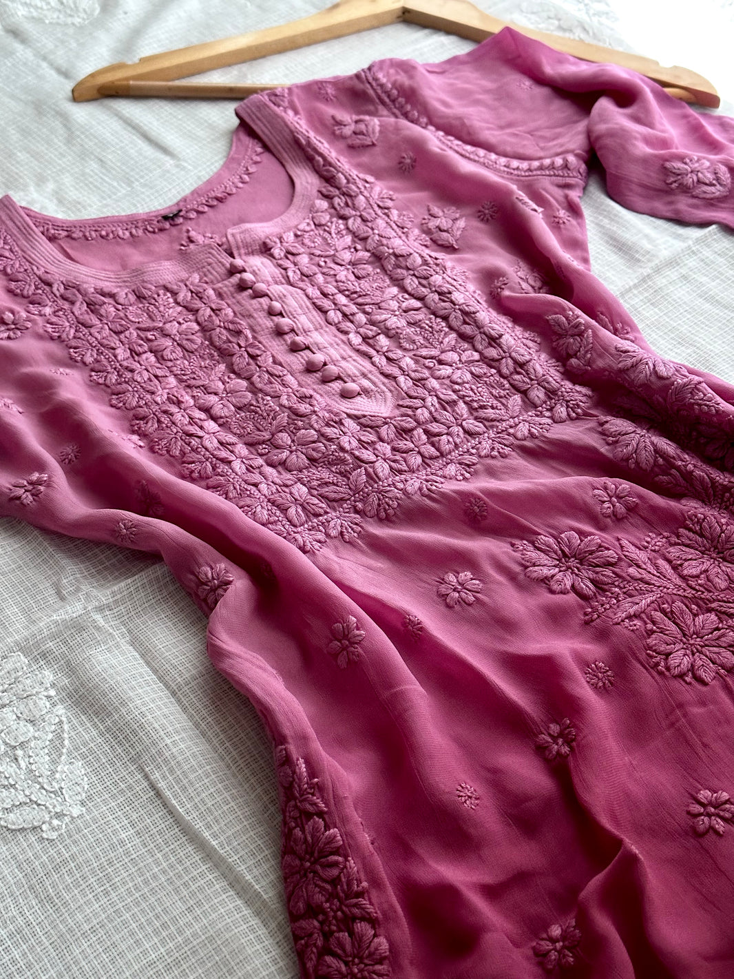 Sequins Chikankari Kurtas main image 0