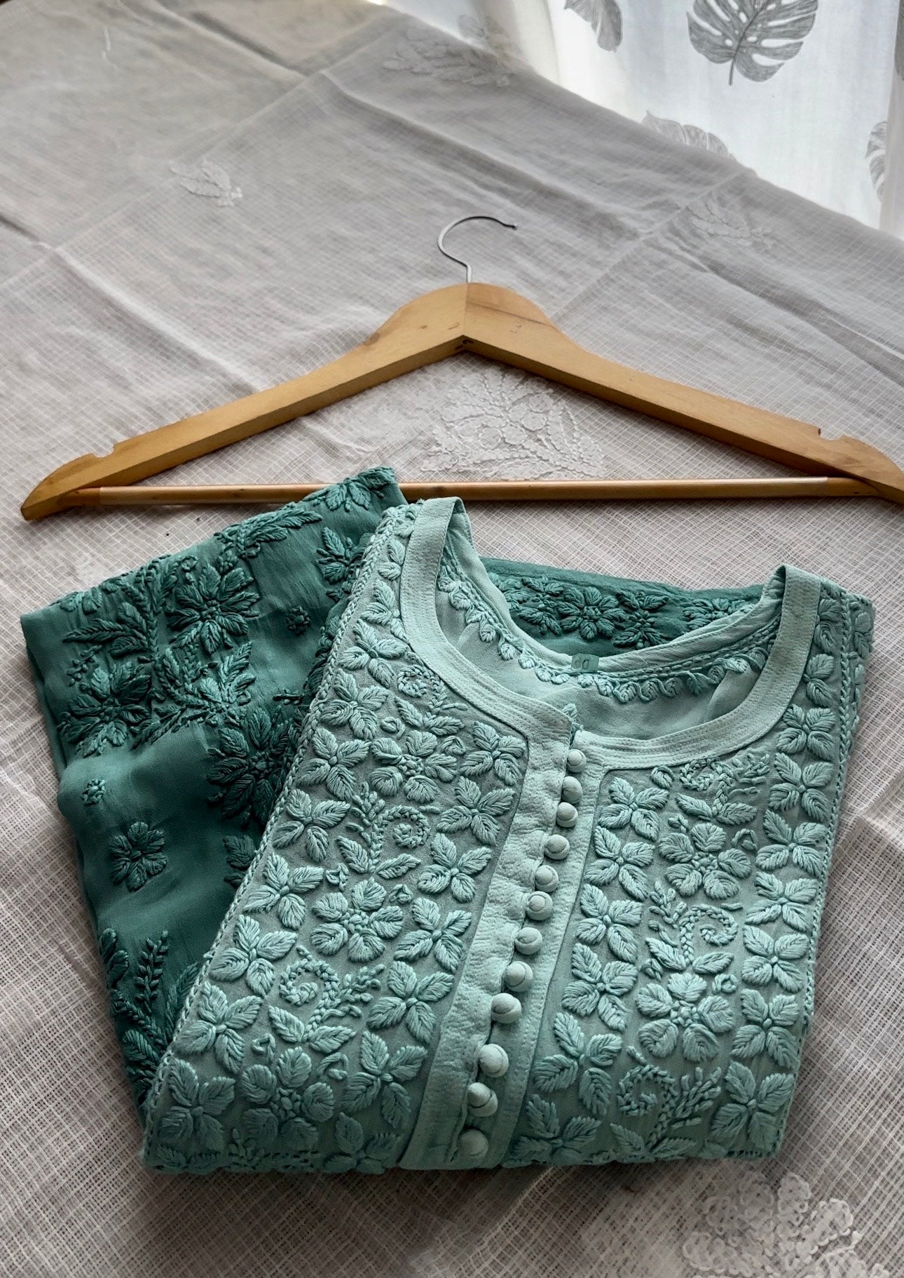 Heer ombre Georgette Chikankari Kurtas