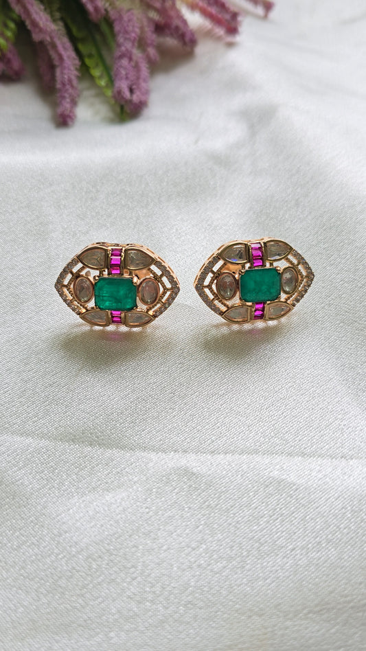 Emerald Envy studs
